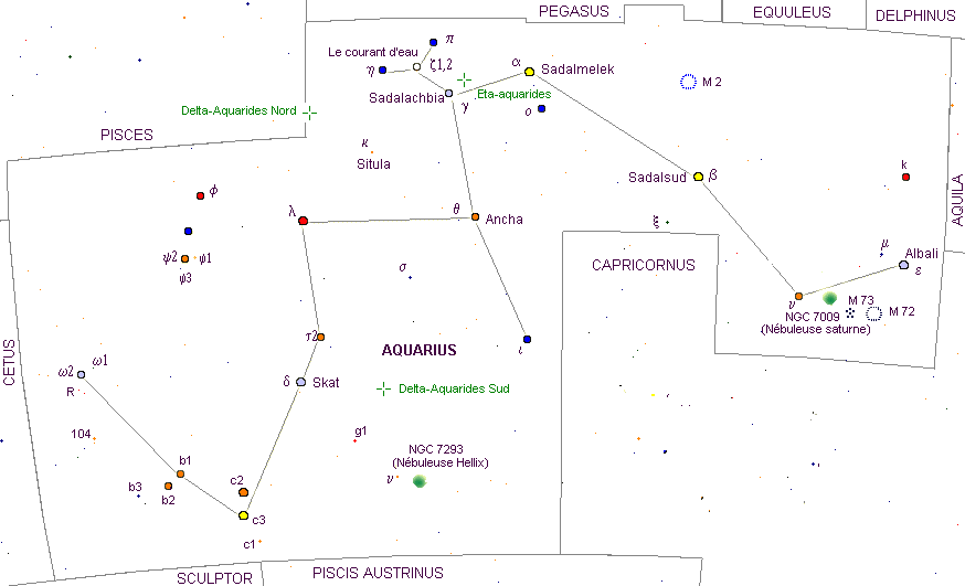 Constellation du Verseau.