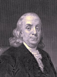 Portrait de Benjamin Franklin.