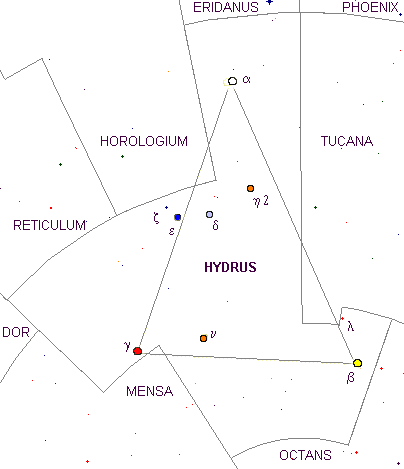 Constellation de l'Hydre mâle.