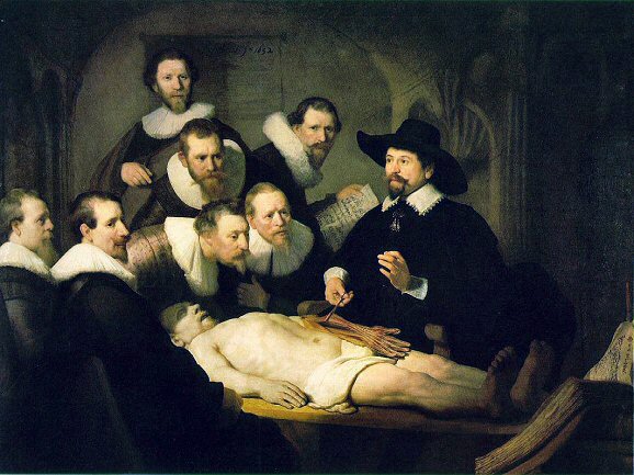 Rembrandt : la leçon d'anatomie.