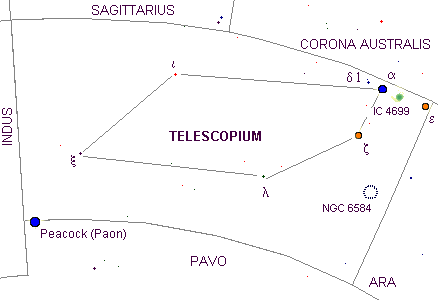 Constellation du Télescope.