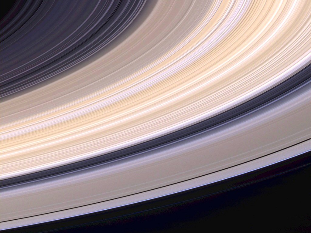 Photo des anneaux de Saturne.