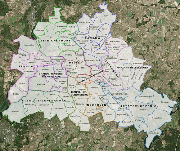 Plan de Berlin (divisions administratives).