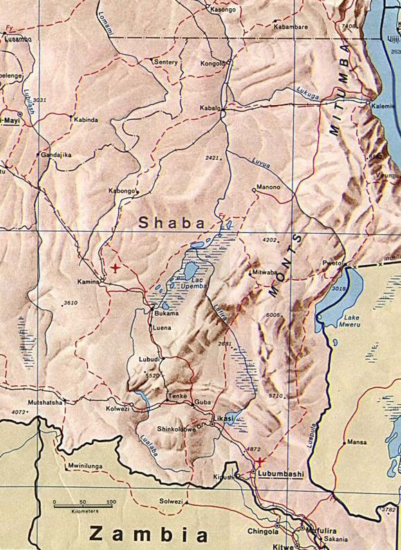 Carte du Congo supérieur.