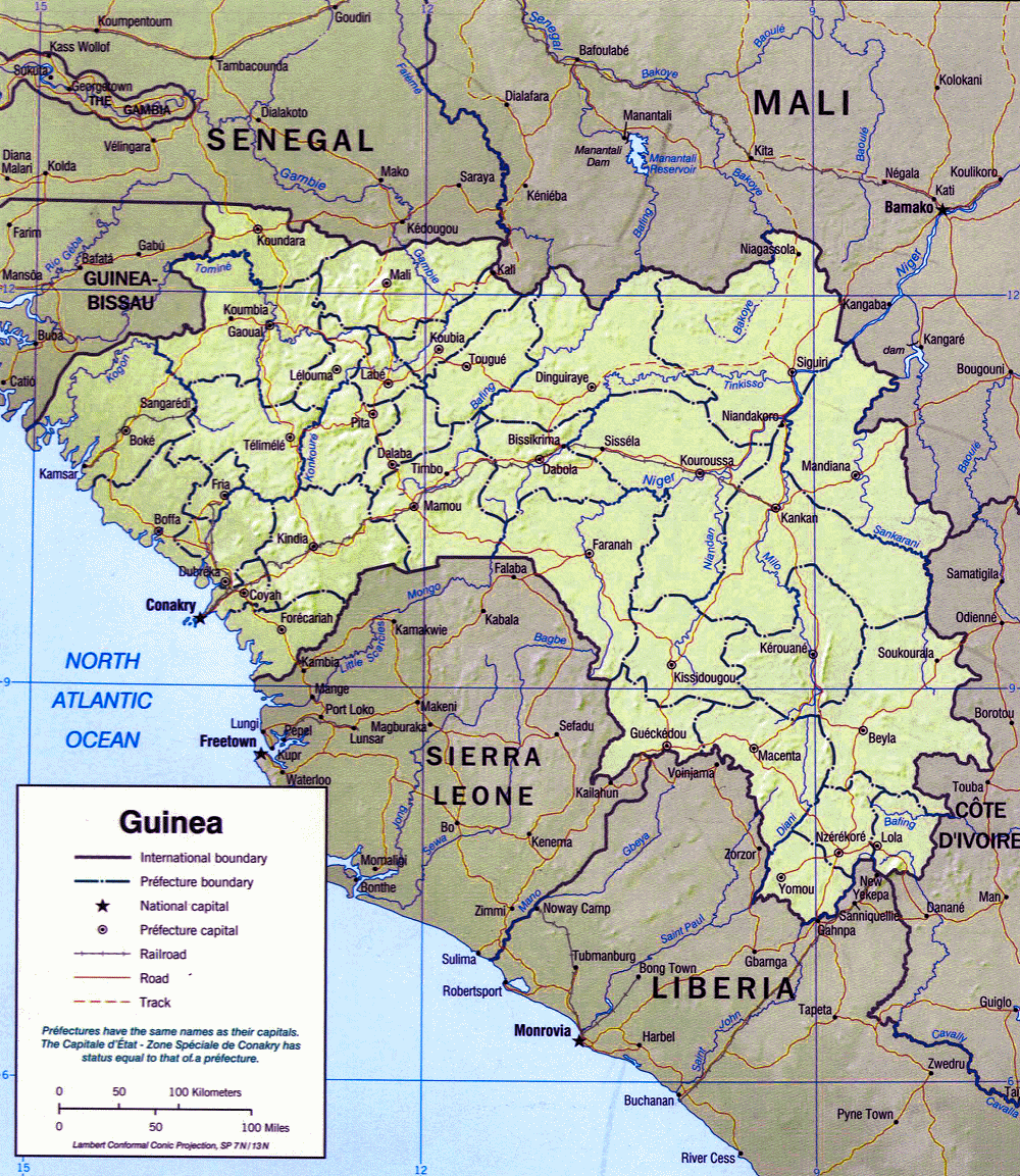 Carte de la Guine.