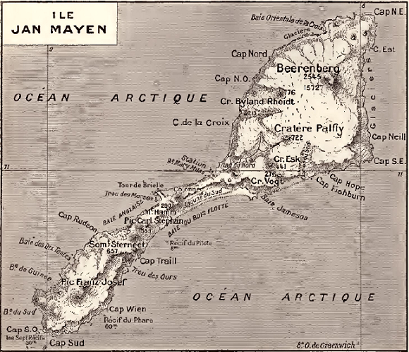 Carte de Jan-Mayen.