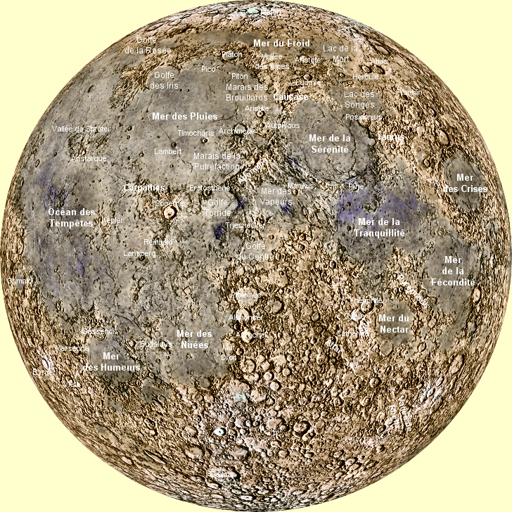 Carte de la Lune.