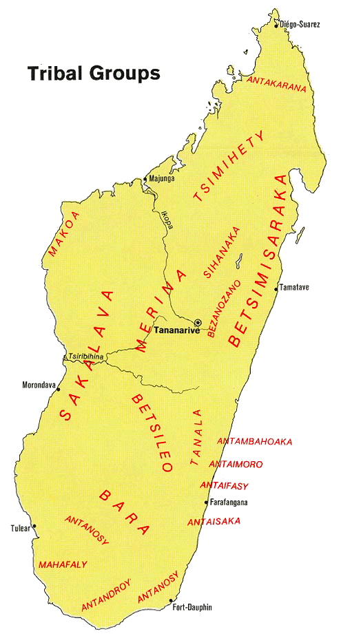 Carte de Madagascar (ethnographie).