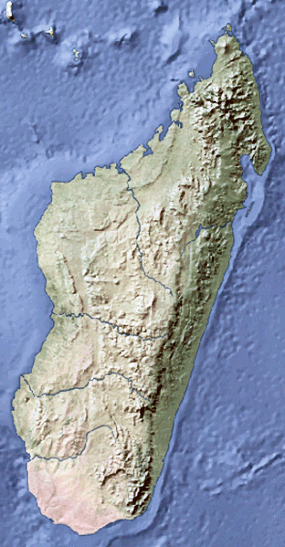 carte de Madagascar.