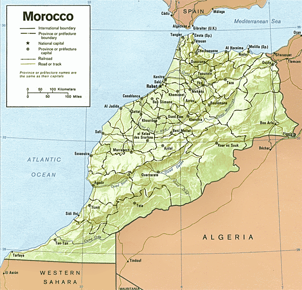 Carte Du Maroc
