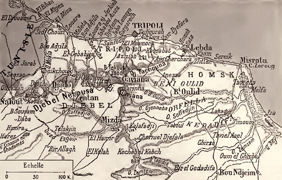Carte de la Tripolitaine.