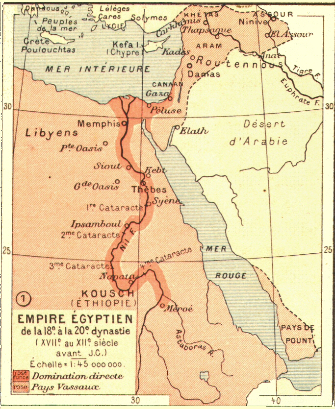 Carte de l'Empire gyptien.