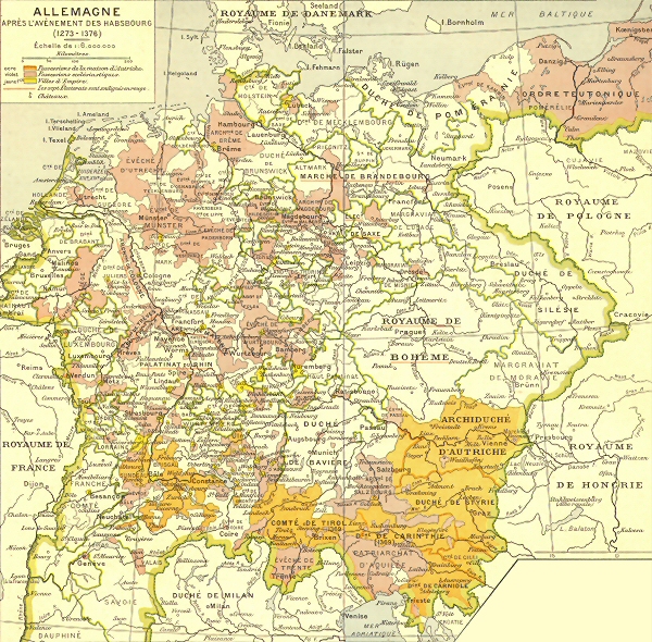 Allemagne aprs l'avnement des Habsbourg.