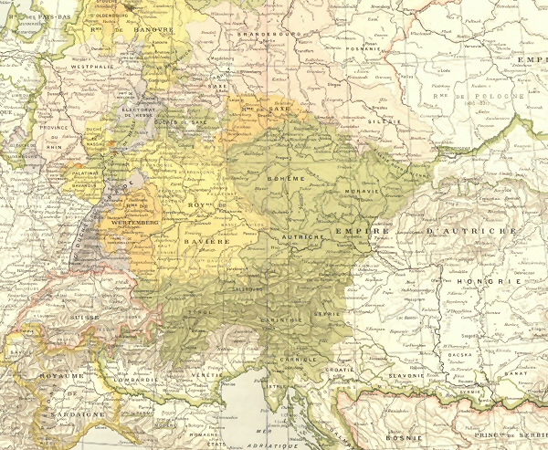 Europe centrale de 1815  1866.