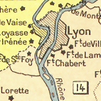 Lyon : divisions militaires.