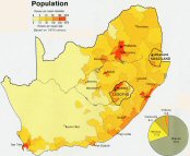Population de l'Afrique du Sud.
