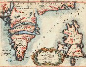 Coronelli : Carte de l'Islande (1692).