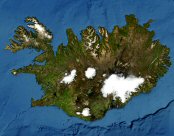 L'Islande vue de l'Espace.