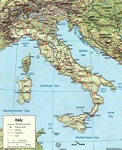 Géographie de l'Italie.