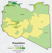 Population de la Libye.