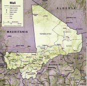 Topographie du Mali.