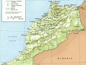 Topographie du Maroc.