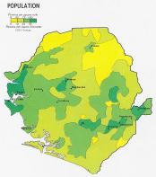 Population de la Sierra Leone.