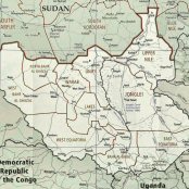 Topographie du Soudan du Sud.