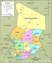 Divisions administratives du Tchad.