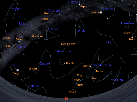 Constellations de dcembre (Nord).
