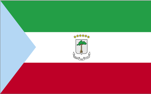 Drapeau de la Guine Equatoriale.