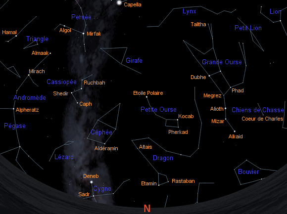 Constellations de fvrier (Nord).