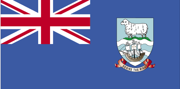Drapeau des les Malouines (Falkland).