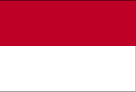 Drapeau de l'Indonsie.