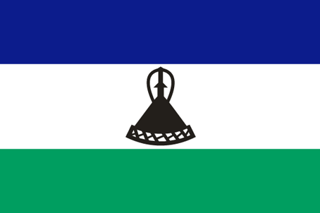 Drapeau du Lesotho.