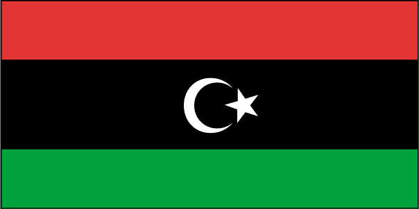Drapeau de la Libye.