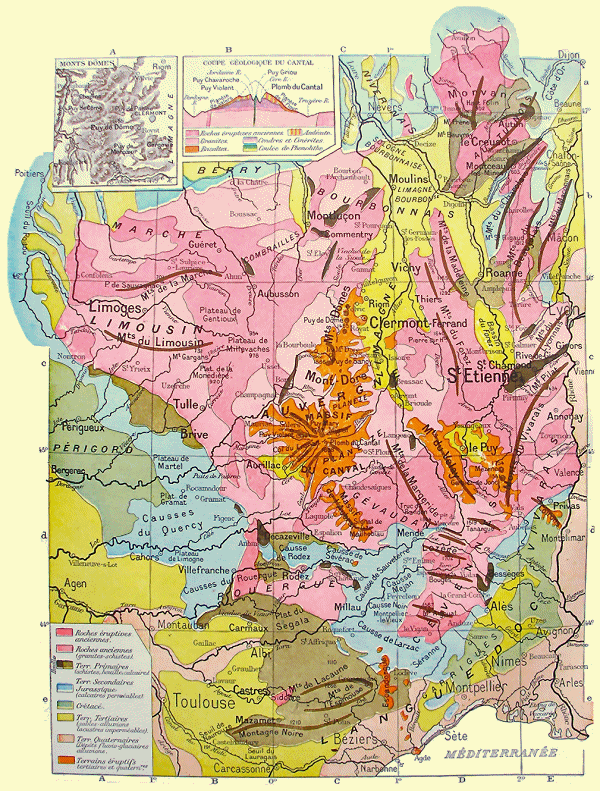 Géologie du Massif Central.