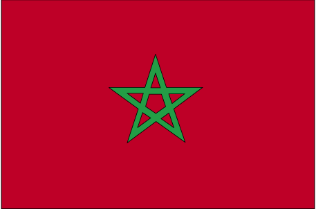 Drapeau du Maroc.