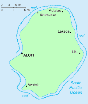 Carte de Niue.