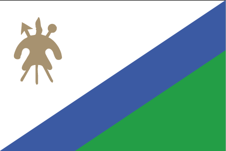 Ancien drapeau du Lesotho.