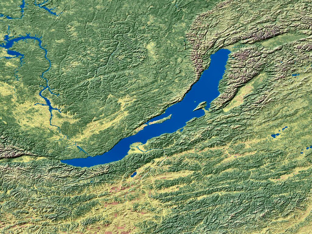Carte du lac Baïkal.