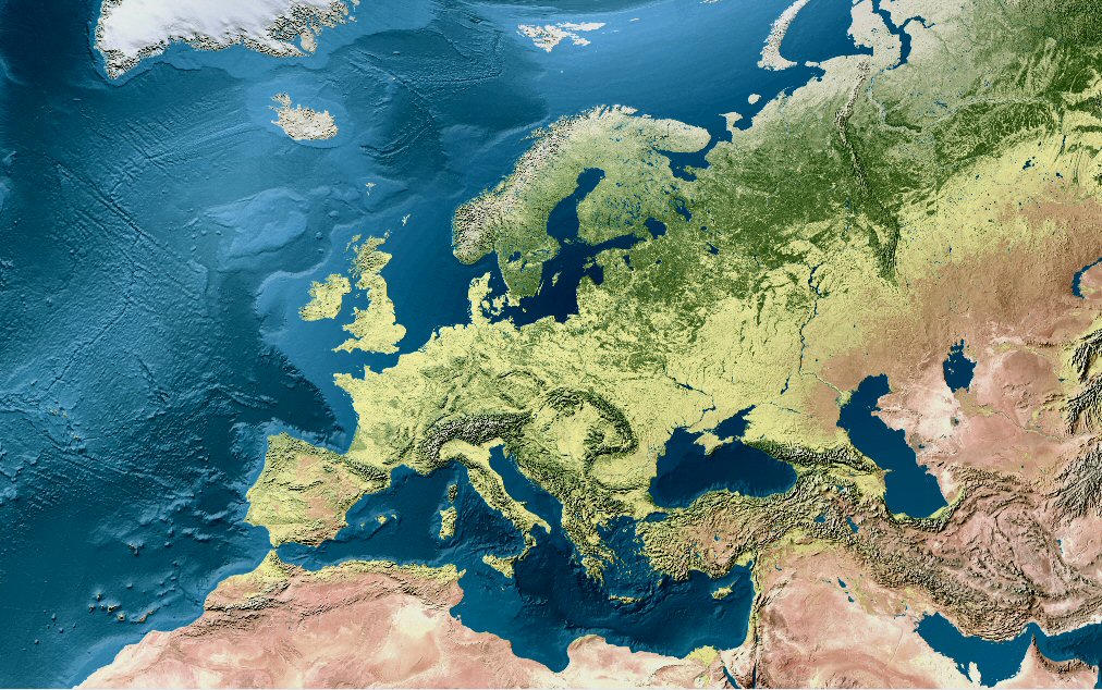 Carte de l'Europe.