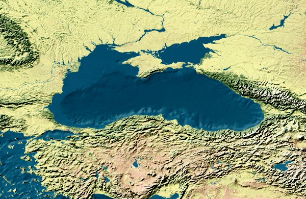 Carte de la Mer Noire.
