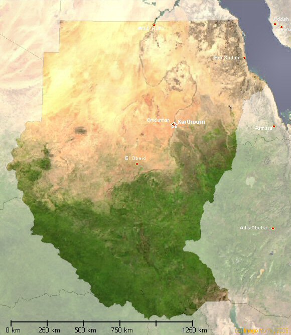 carte du Soudan