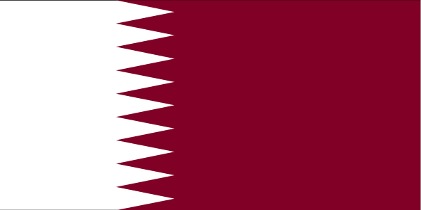 Drapeau du Qatar.
