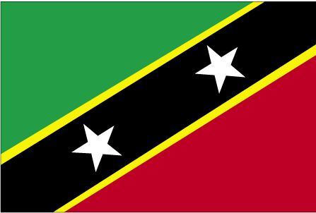 Drapeau de St Kitts et Nevis.