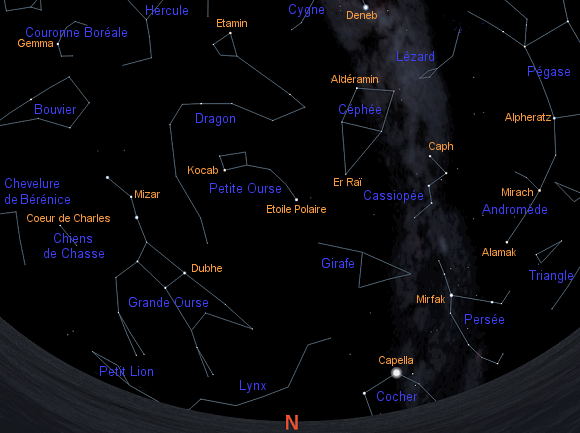 Constellations de septembre (Nord).