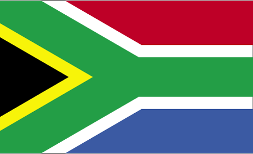 Drapeau de l'Afrique du Sud.