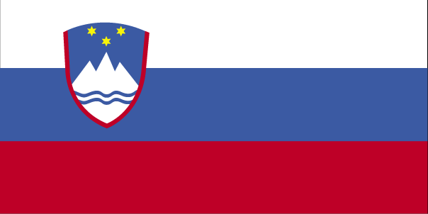 Drapeau de la Slovenie.