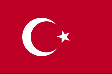 Drapeau de la Turquie.